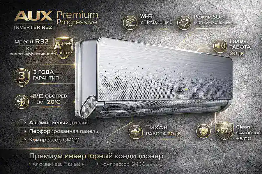 Кондиционер AUX Premium Progressive Inverter